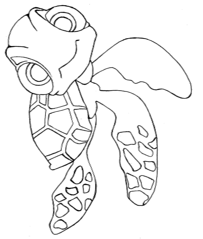 Desenho de Procurando Nemo para colorir e imprimir: número 14