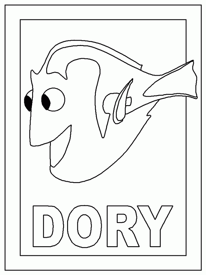 Desenho de Procurando Nemo para colorir e imprimir: número 16