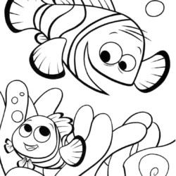 Desenho de Procurando Nemo para colorir e imprimir: número 18