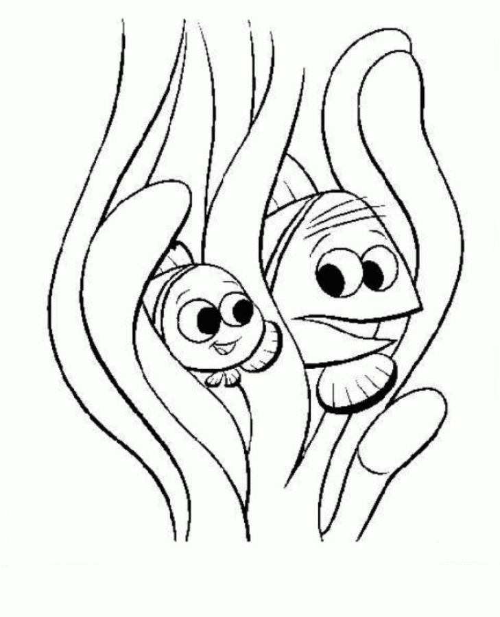 Desenho de Procurando Nemo para colorir e imprimir: número 19