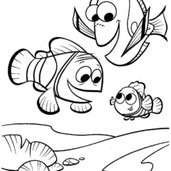 Desenho de Procurando Nemo para colorir e imprimir: número 20