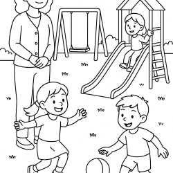 Desenho de Professores para colorir e imprimir: número 18