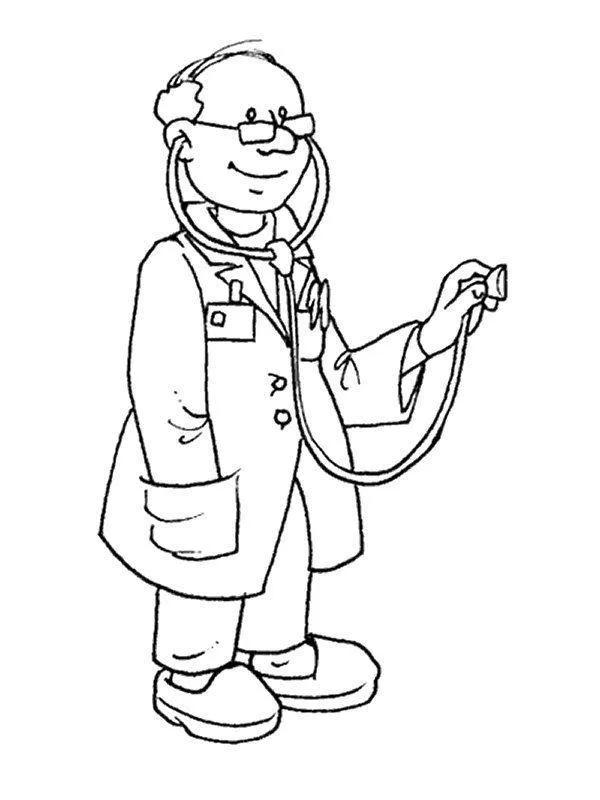 Desenho de Profissoes para colorir e imprimir: número 6