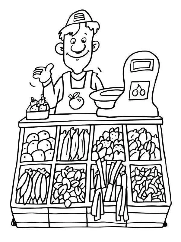 Desenho de Profissoes para colorir e imprimir: número 22