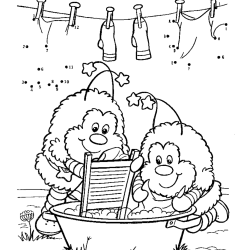 Desenho de Rainbow Brite para colorir e imprimir: número 2