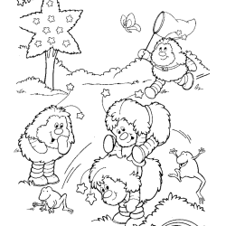 Desenho de Rainbow Brite para colorir e imprimir: número 8