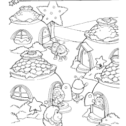 Desenho de Rainbow Brite para colorir e imprimir: número 10
