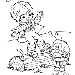 Desenho de Rainbow Brite para colorir e imprimir: número 11