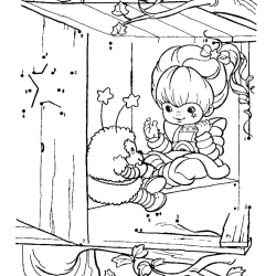 Desenho de Rainbow Brite para colorir e imprimir: número 13