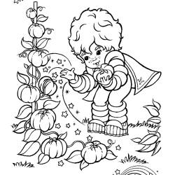 Desenho de Rainbow Brite para colorir e imprimir: número 14