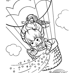 Desenho de Rainbow Brite para colorir e imprimir: número 18