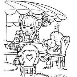Desenho de Rainbow Brite para colorir e imprimir: número 21