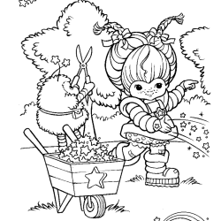Desenho de Rainbow Brite para colorir e imprimir: número 22