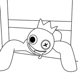 Desenho de Rainbow Friends para colorir e imprimir: número 12