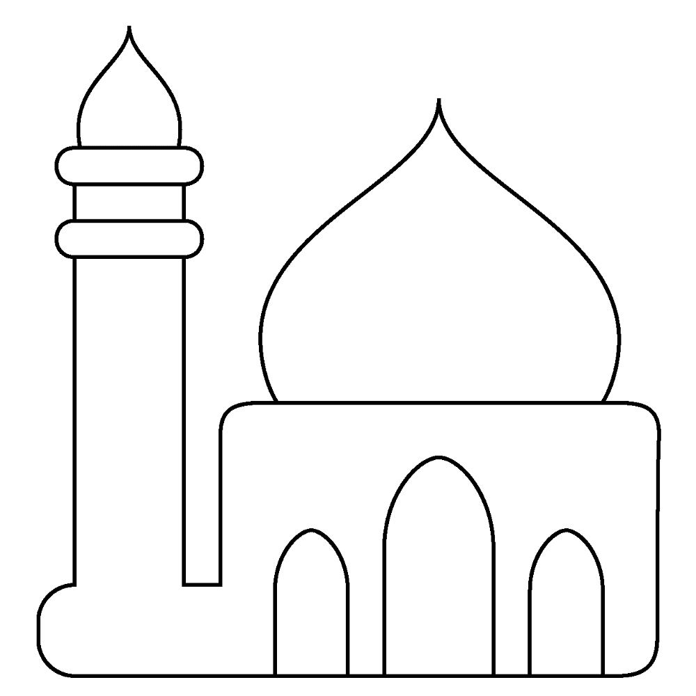 Desenho de Ramadão para colorir e imprimir: número 7