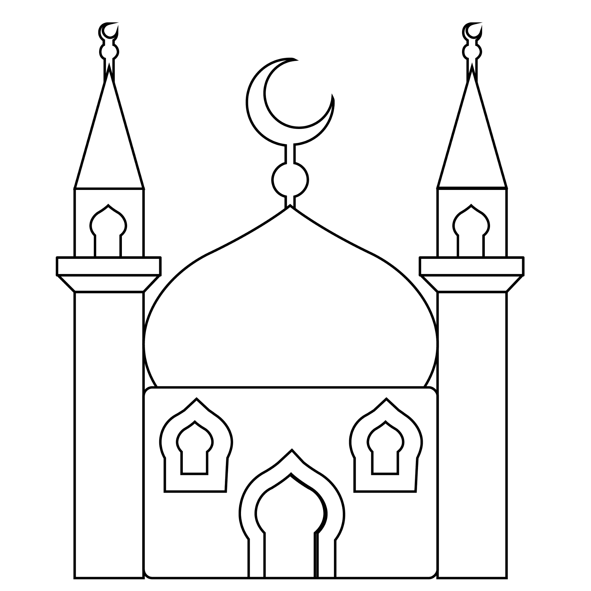 Desenho de Ramadão para colorir e imprimir: número 16