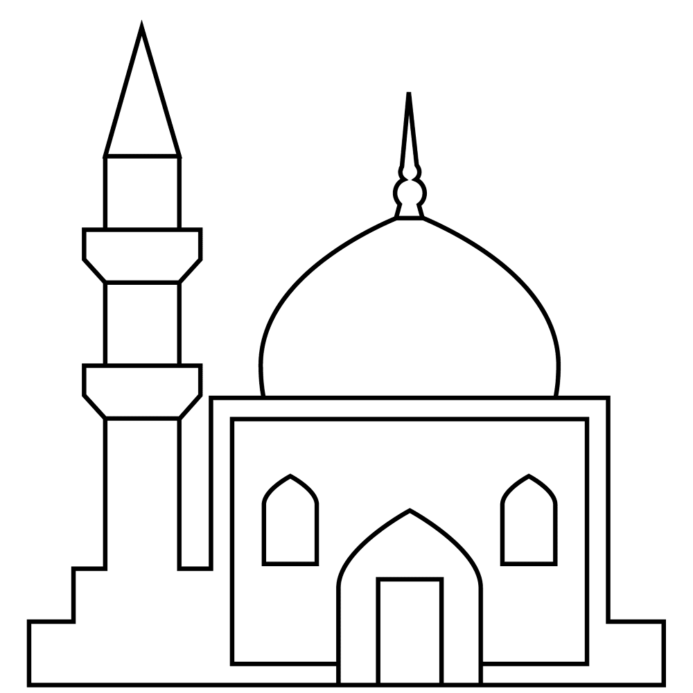Desenho de Ramadão para colorir e imprimir: número 17