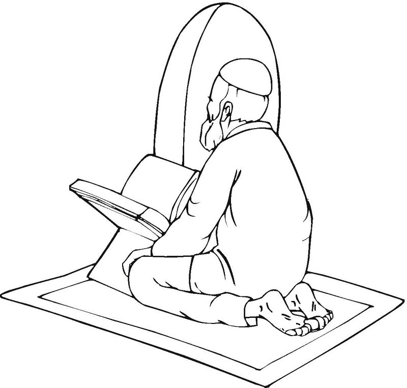 Desenho de Ramadão para colorir e imprimir: número 19