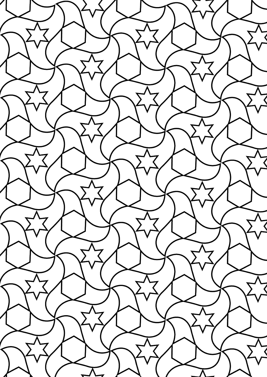 Desenho de Ramadão para colorir e imprimir: número 23