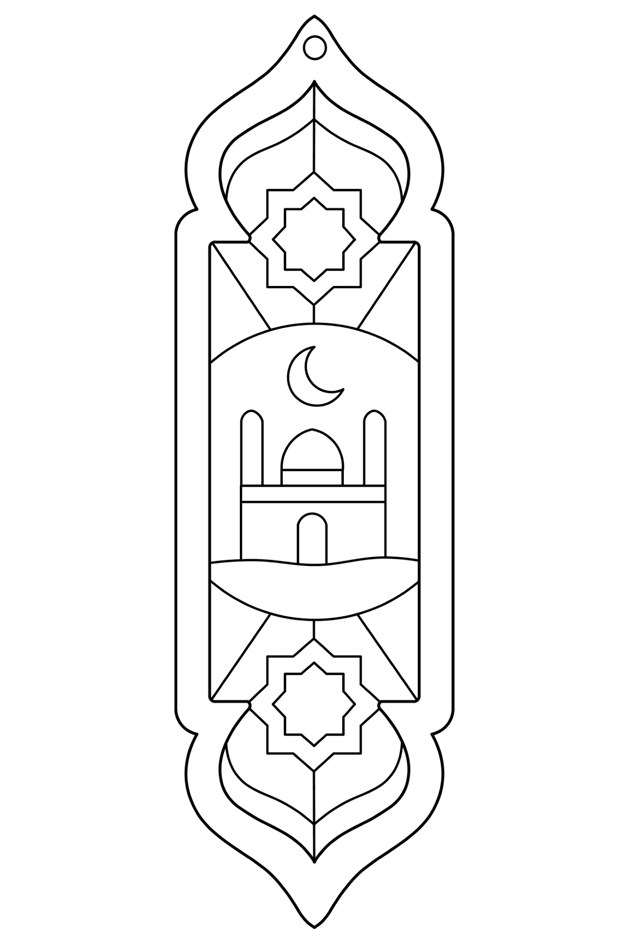 Desenho de Ramadão para colorir