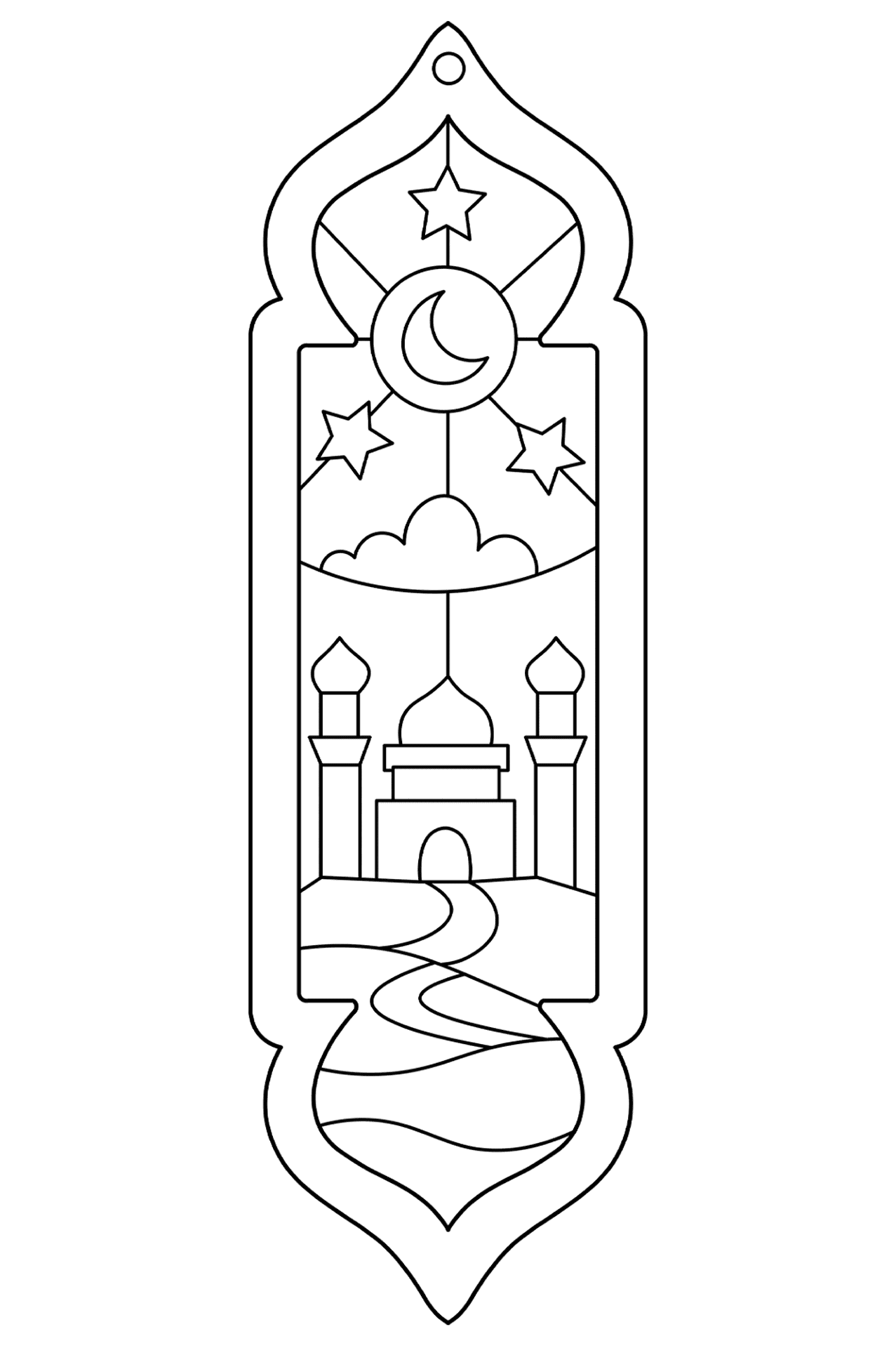 Desenho de Ramadão para colorir