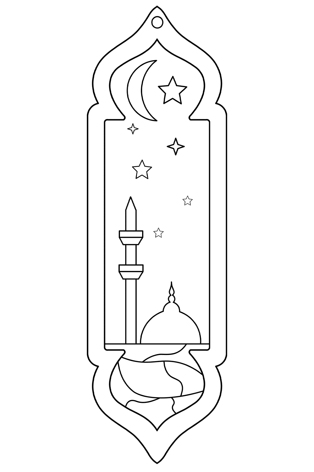 Desenho de Ramadão para colorir