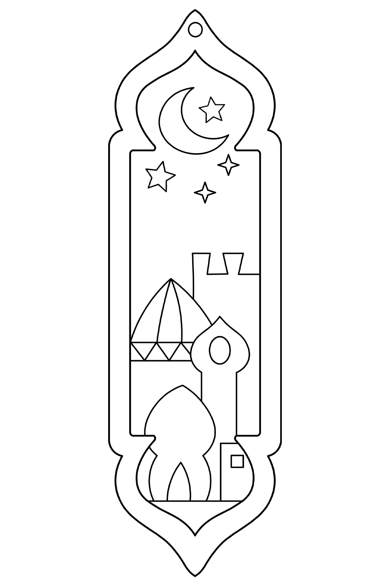 Desenho de Ramadão para colorir