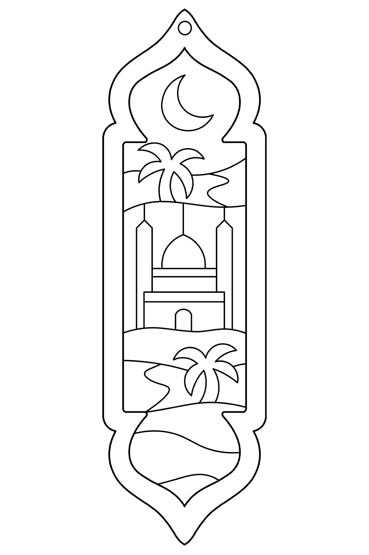 Desenho de Ramadão para colorir