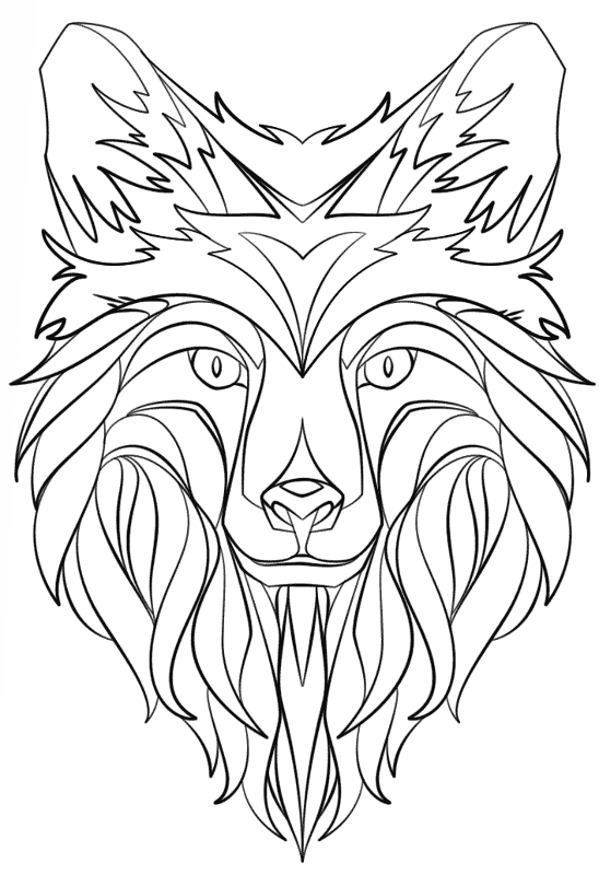 Desenho de Raposas para colorir e imprimir: número 29