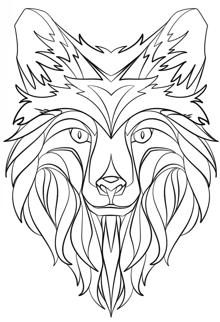 Desenho de Raposas para colorir e imprimir: número 30