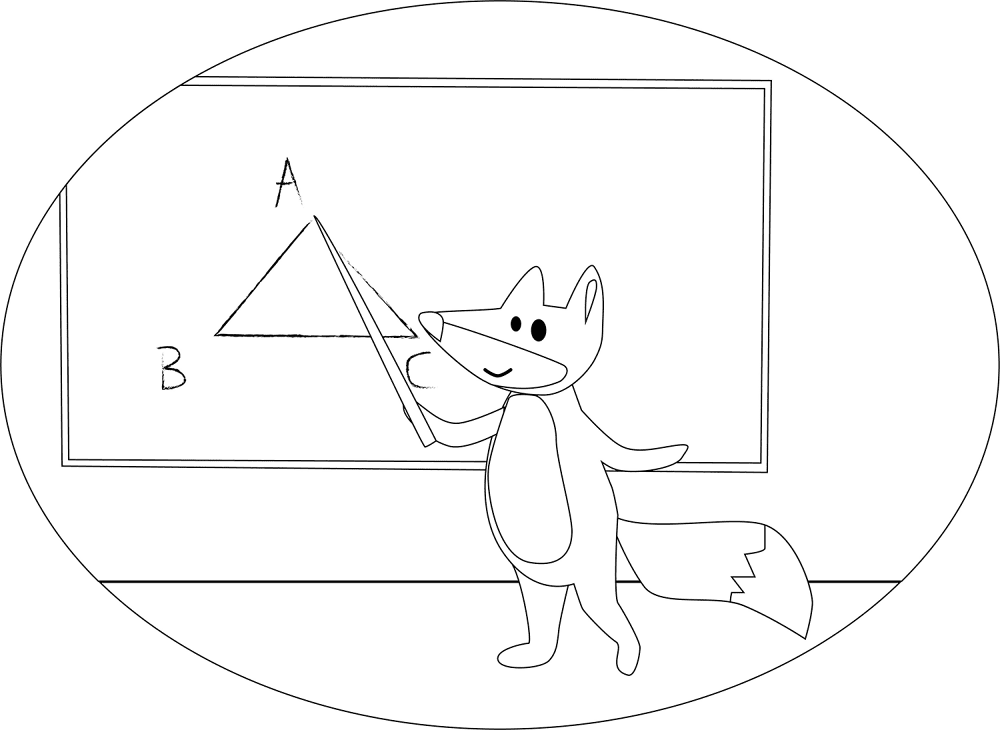 Desenho de Raposas para colorir e imprimir: número 36