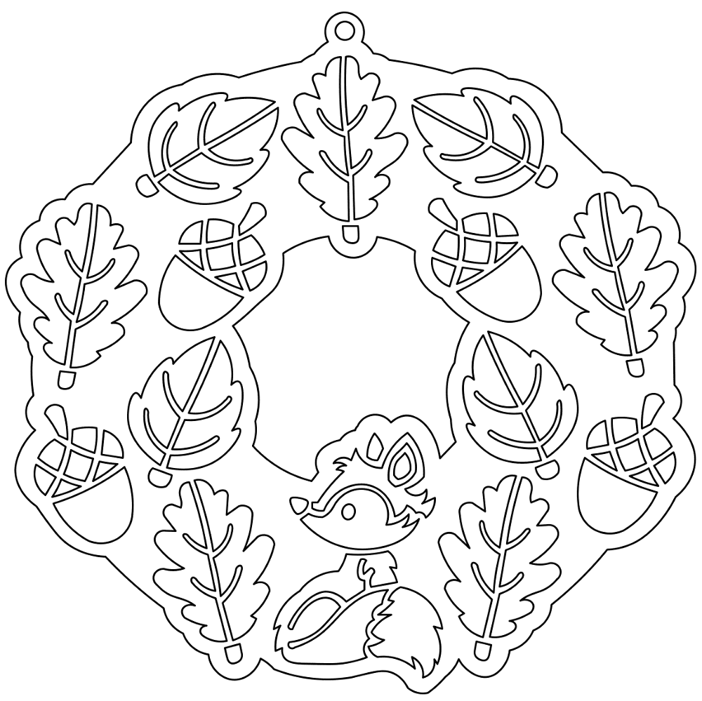 Desenho de Raposas para colorir e imprimir: número 38