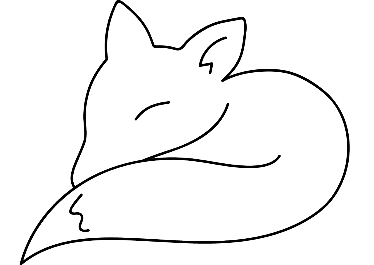 Desenho de Raposas para colorir