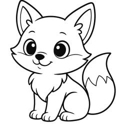 Desenho de Raposas para colorir