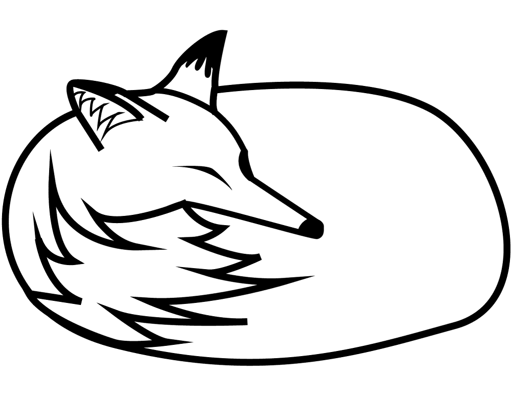 Desenho de Raposas para colorir