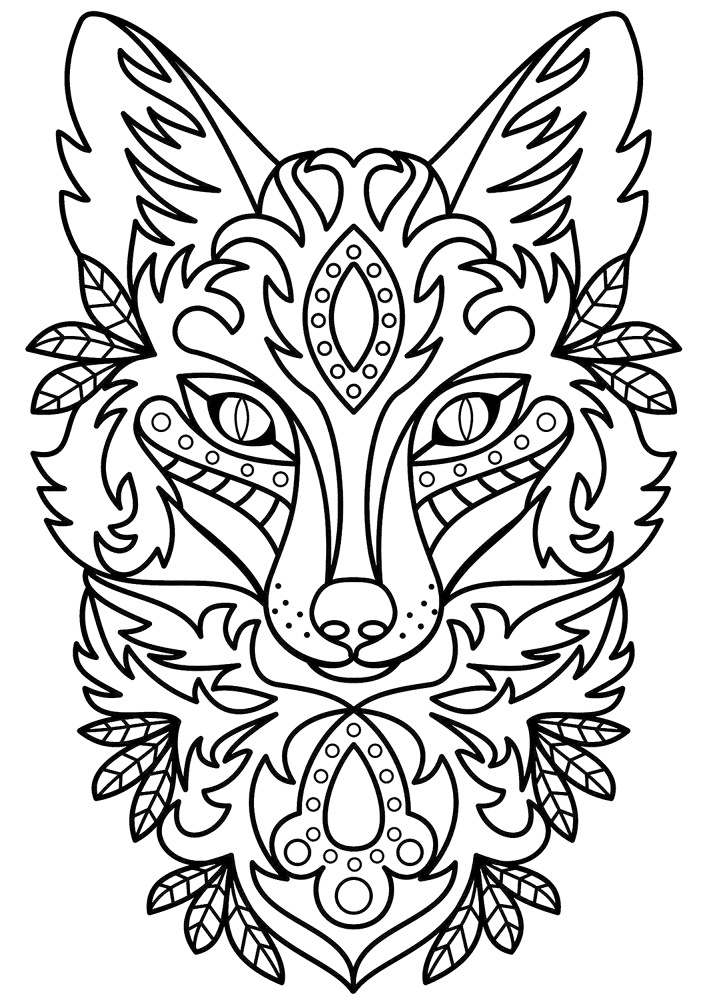 Desenho de Raposas para colorir