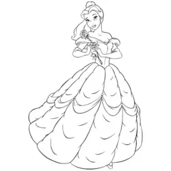 Desenho de Rapunzel para colorir e imprimir: número 1