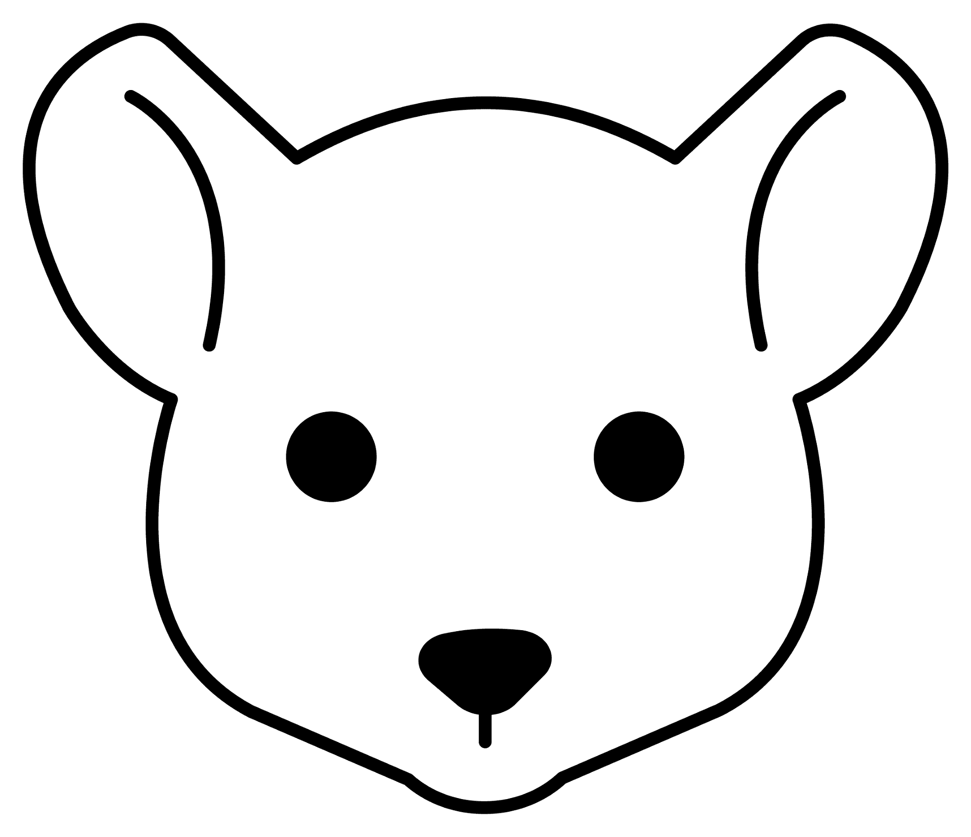 Desenho de Ratos para colorir e imprimir: número 9