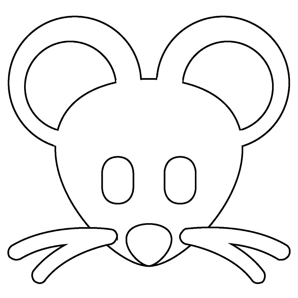 Desenho de Ratos para colorir e imprimir: número 11