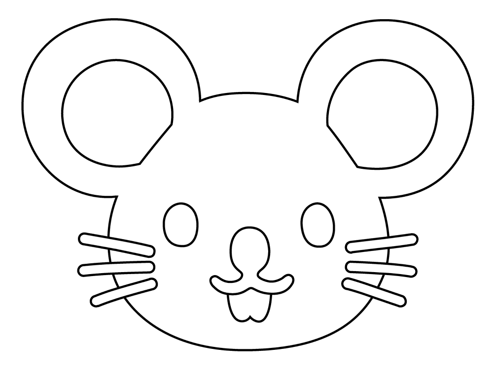 Desenho de Ratos para colorir e imprimir: número 15