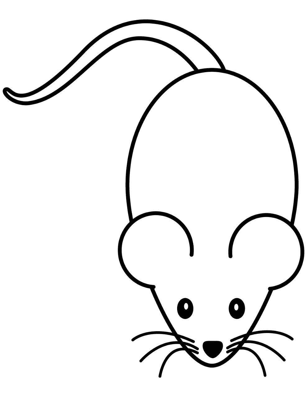Desenho de Ratos para colorir e imprimir: número 18