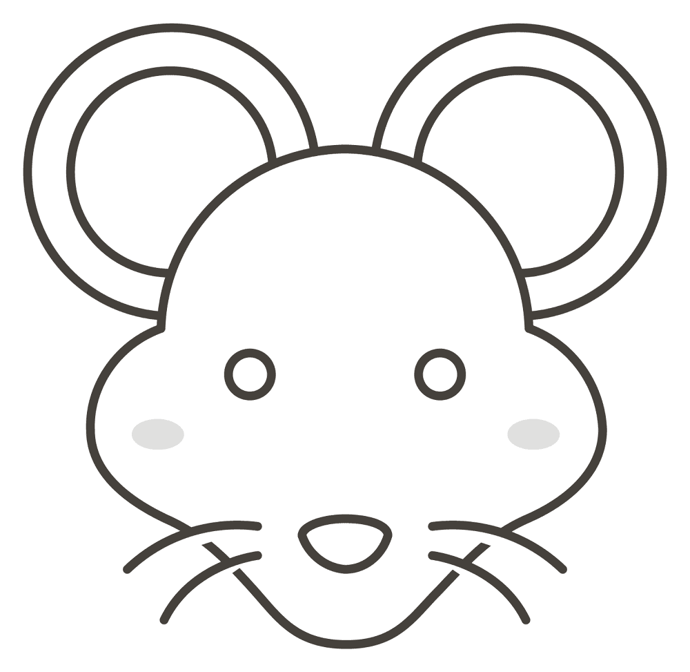 Desenho de Ratos para colorir e imprimir: número 23