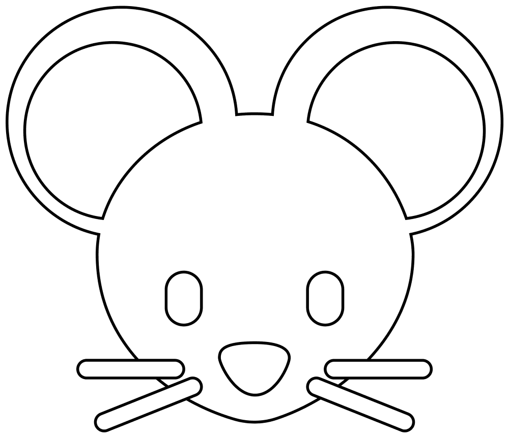 Desenho de Ratos para colorir e imprimir: número 25