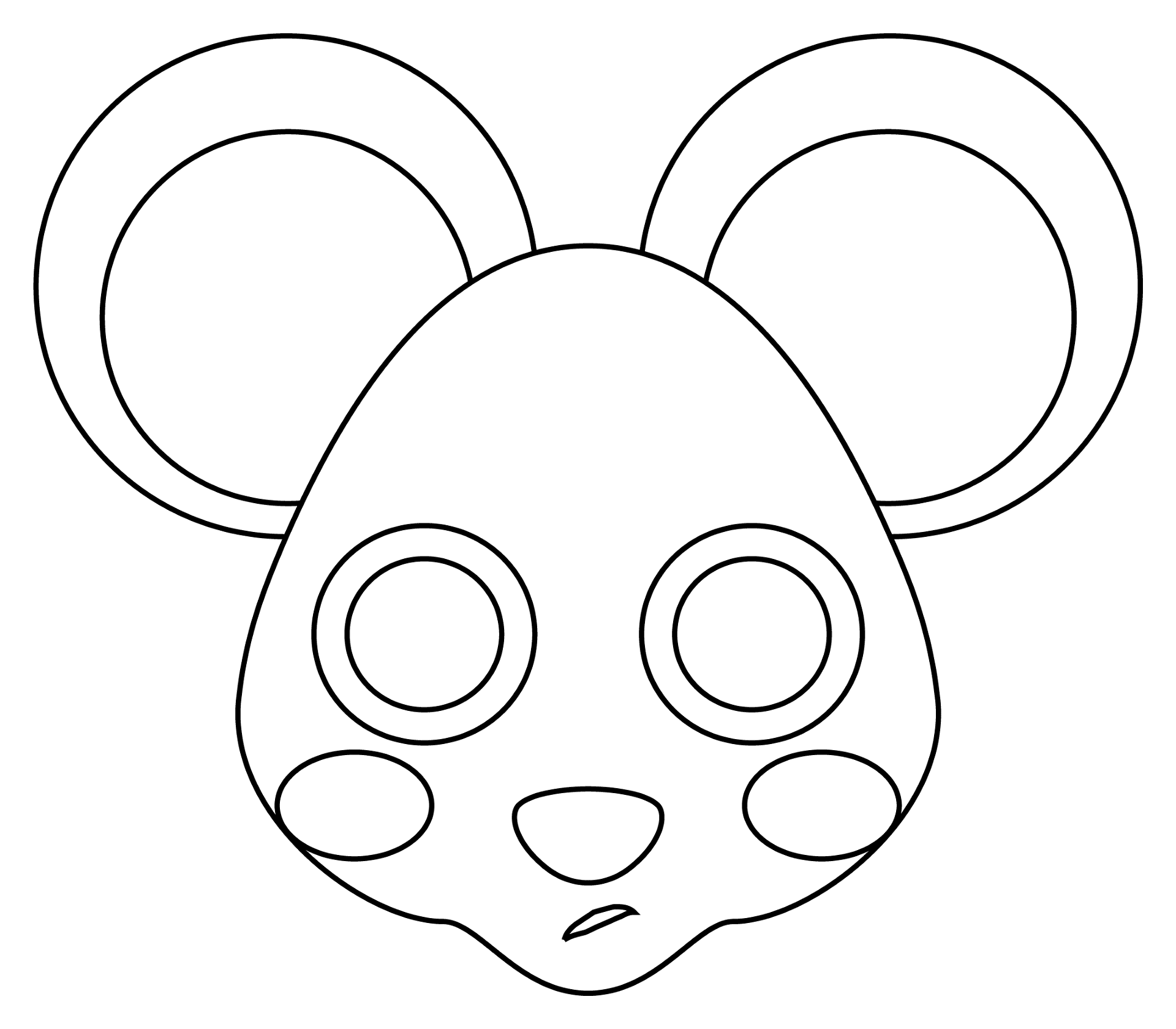 Desenho de Ratos para colorir e imprimir: número 27