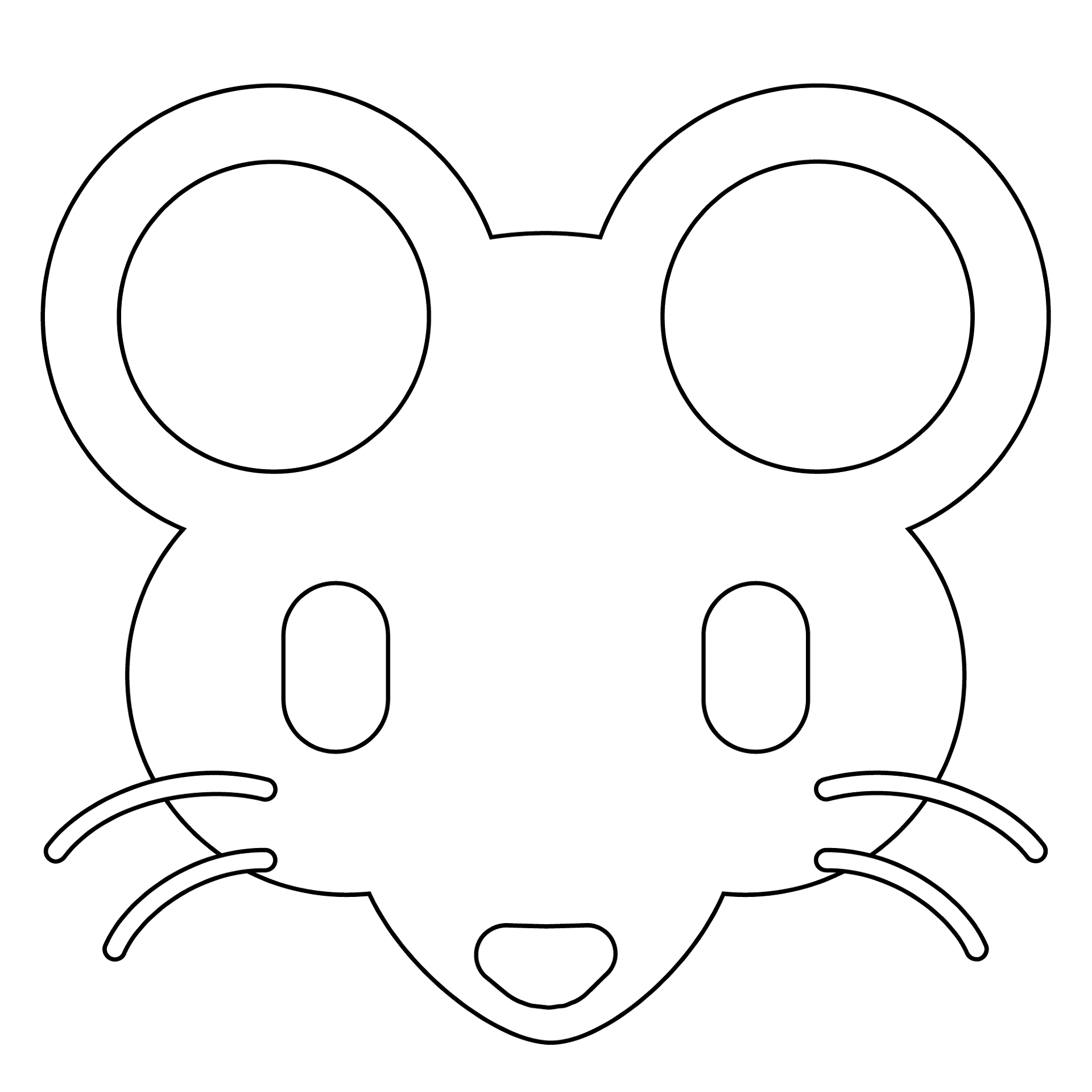 Desenho de Ratos para colorir e imprimir: número 29