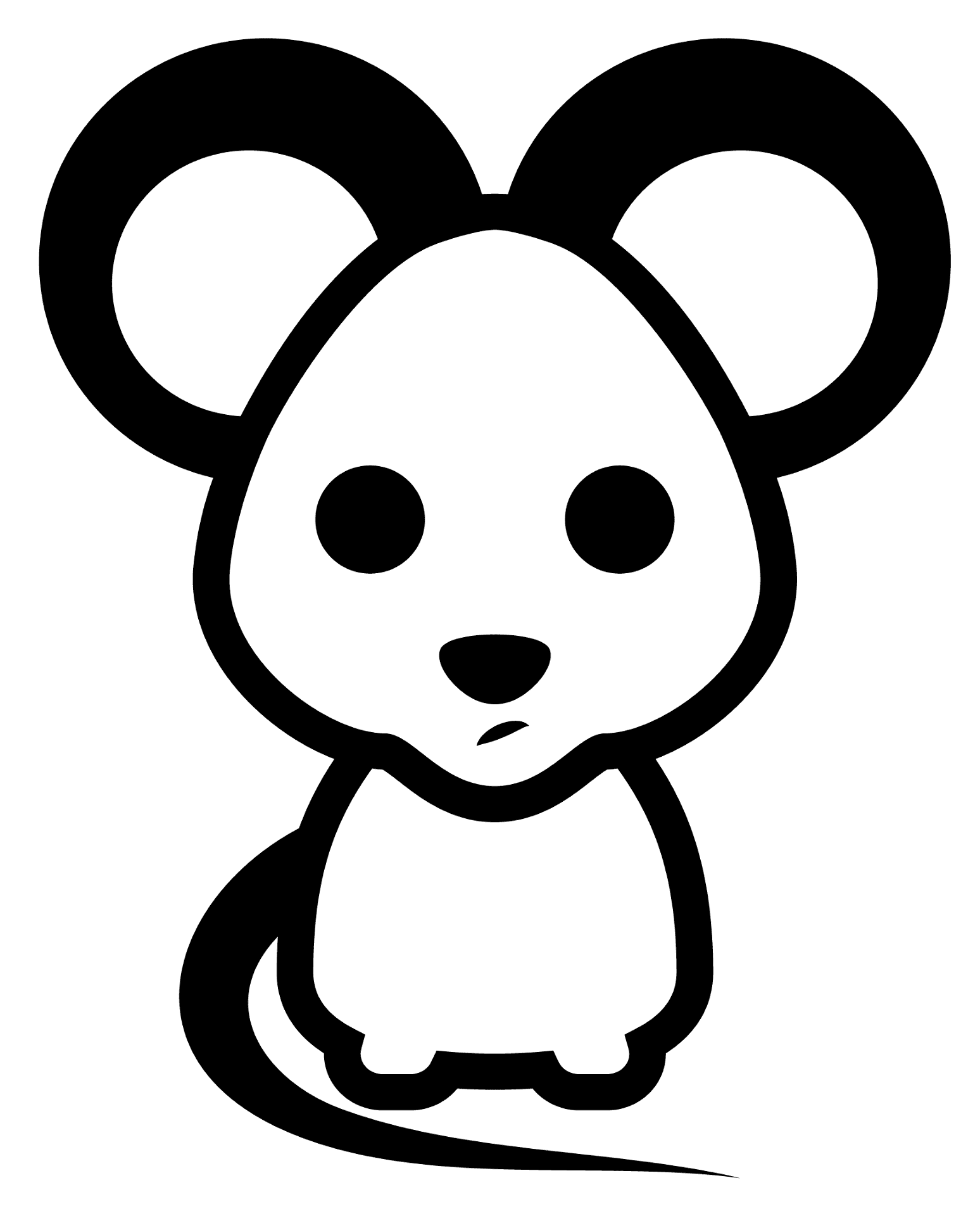 Desenho de Ratos para colorir e imprimir: número 31
