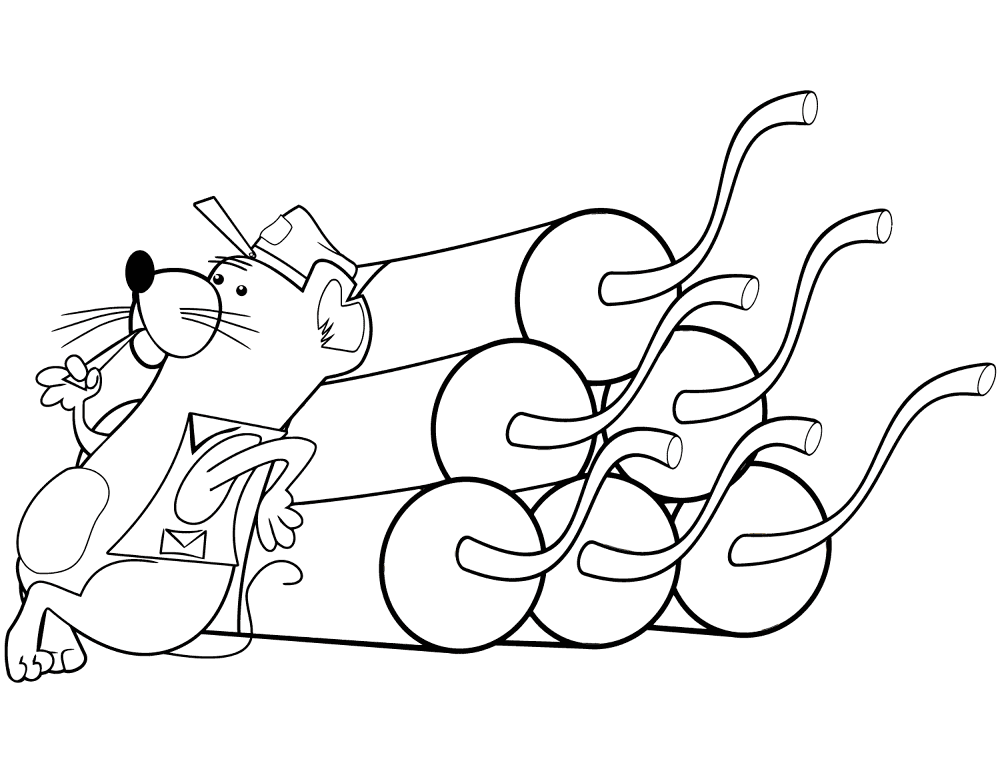 Desenho de Ratos para colorir e imprimir: número 38