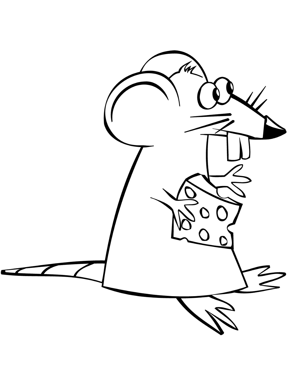 Desenho de Ratos para colorir e imprimir: número 41