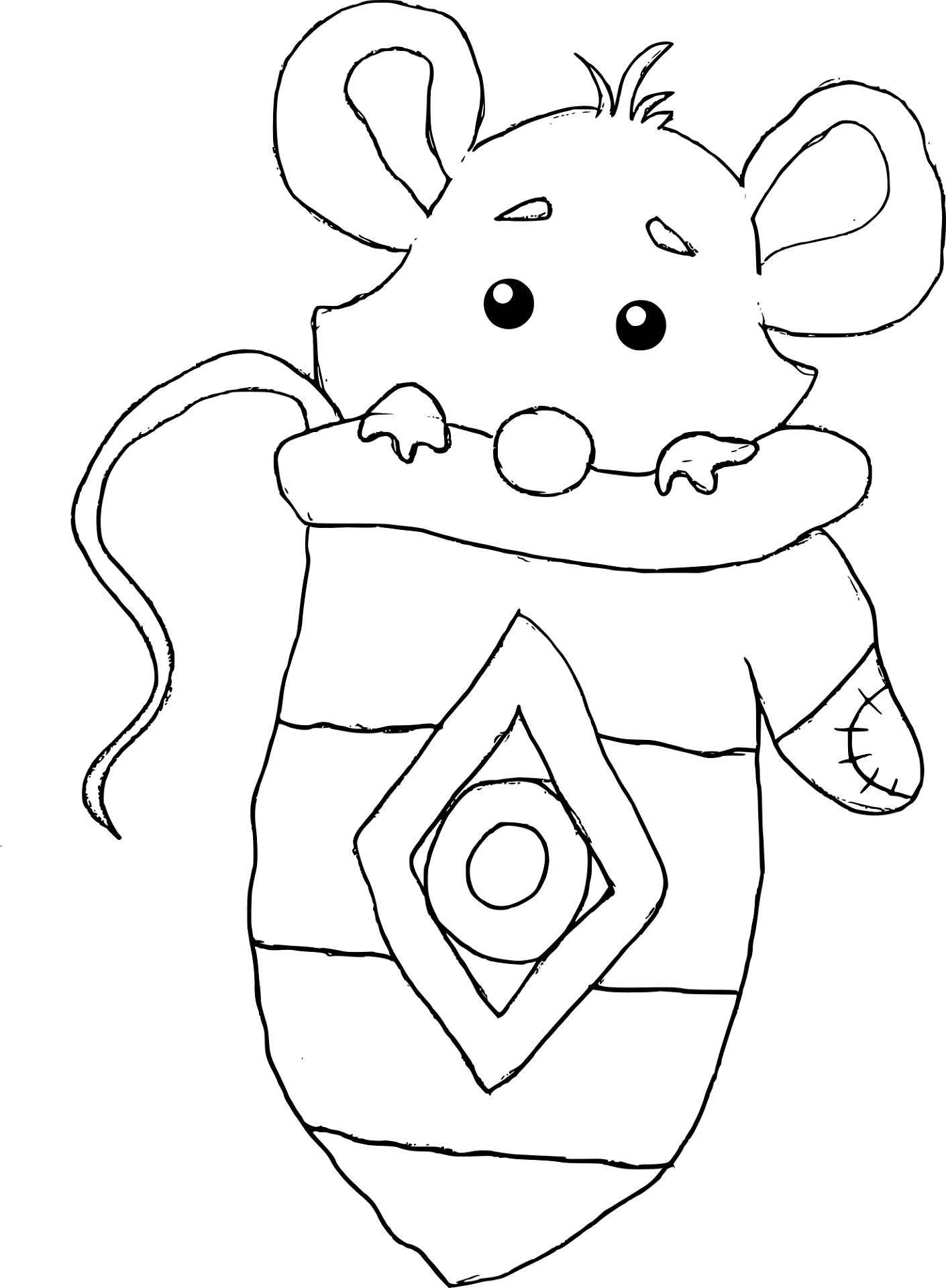 Desenho de Ratos para colorir