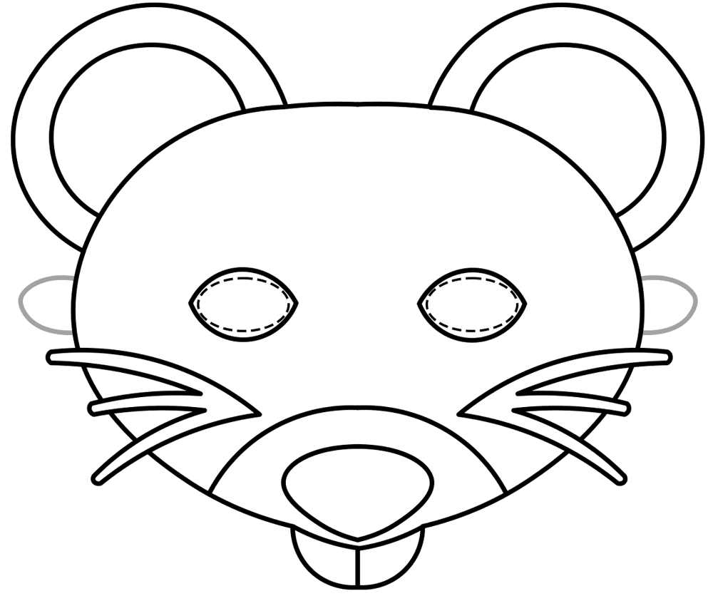 Desenho de Ratos para colorir